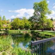 Kittredge Pond on the CU Boulder campus